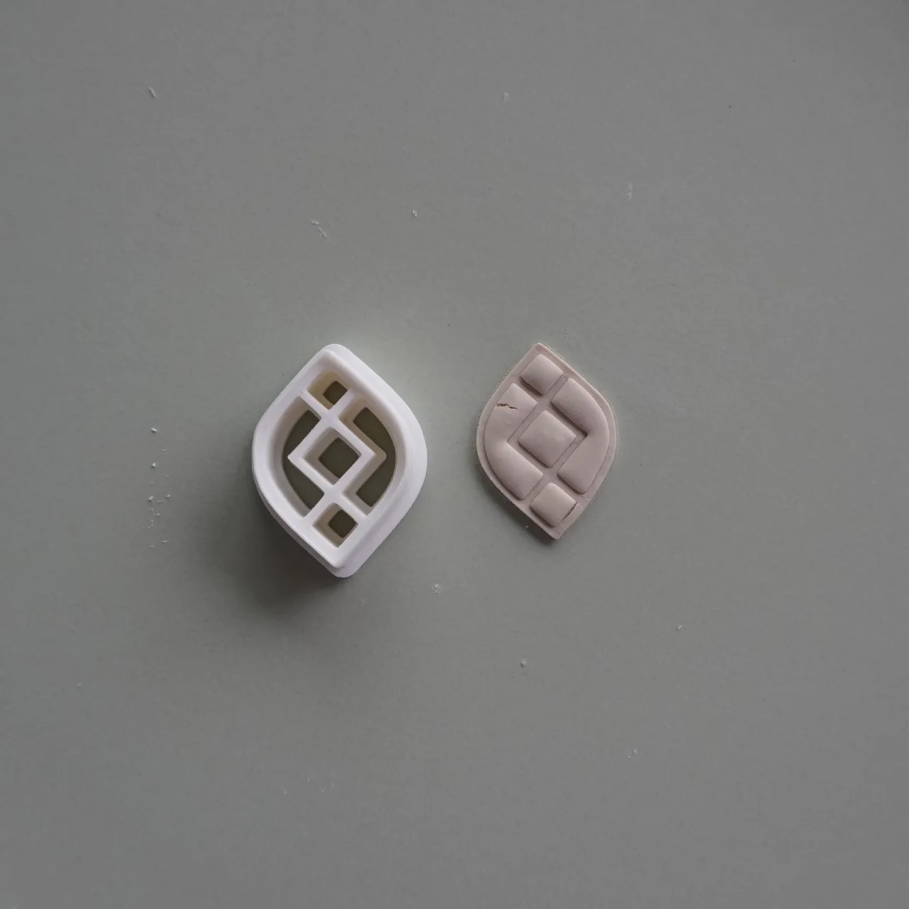 Abstract Polymer Clay Cutter Earrings Necklaces view 2