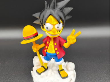 Bart Simpson - Luffy de One Piece