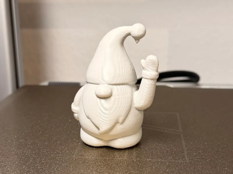 Waving Christmas Gnome – Cute Holiday Figurine