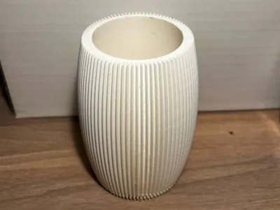 Ribbed Vase