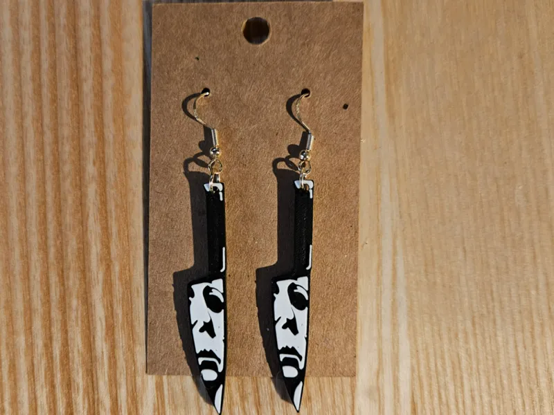 Horror Knives earrings aka assassin knives
