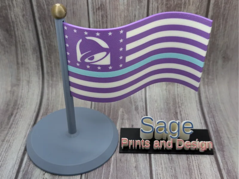 Taco Bell Thin Dew Line flag