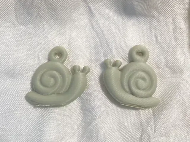 立体小蜗牛耳环