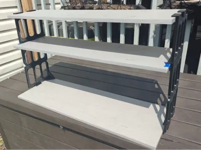Vendor Shelf Risers for Laminated Shelving