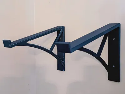 Wall Brackets for Laptop, angled shelf bracket