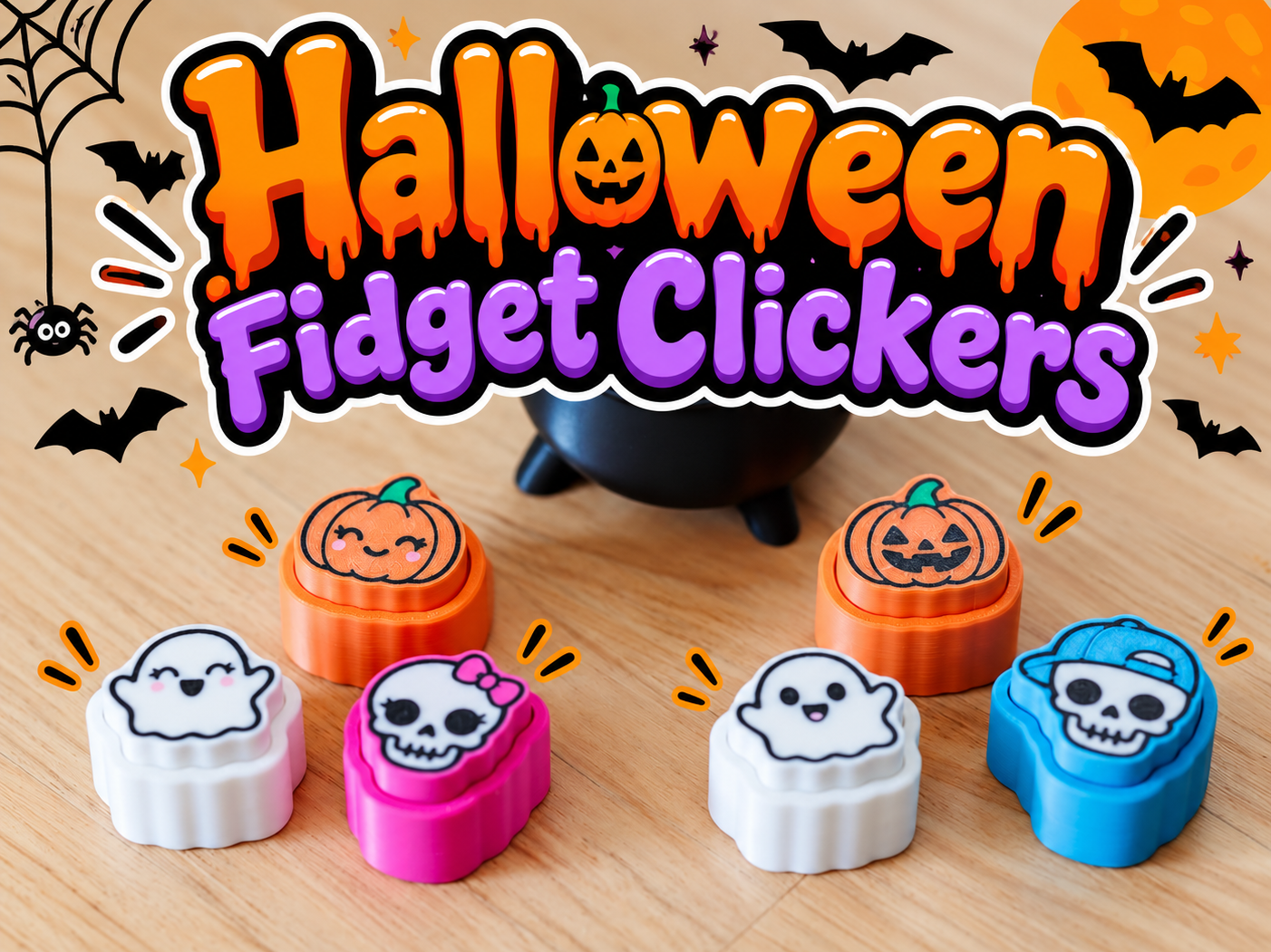 Halloween Fidget Clickers - 1