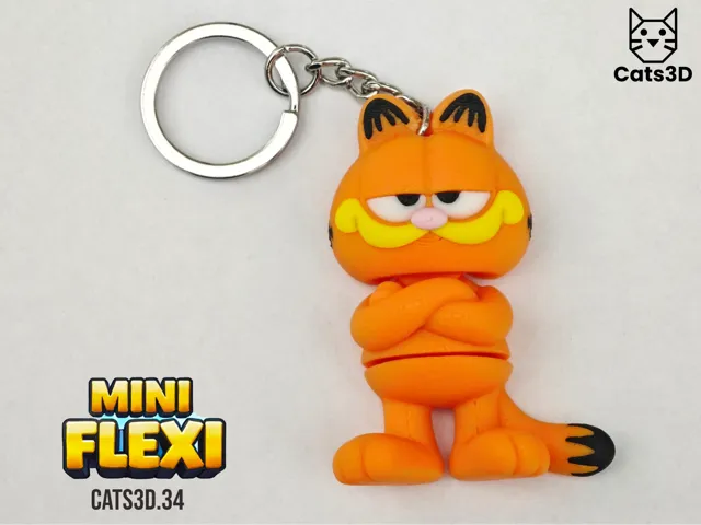 Garfield – Smiling Mini Flexi with Tail