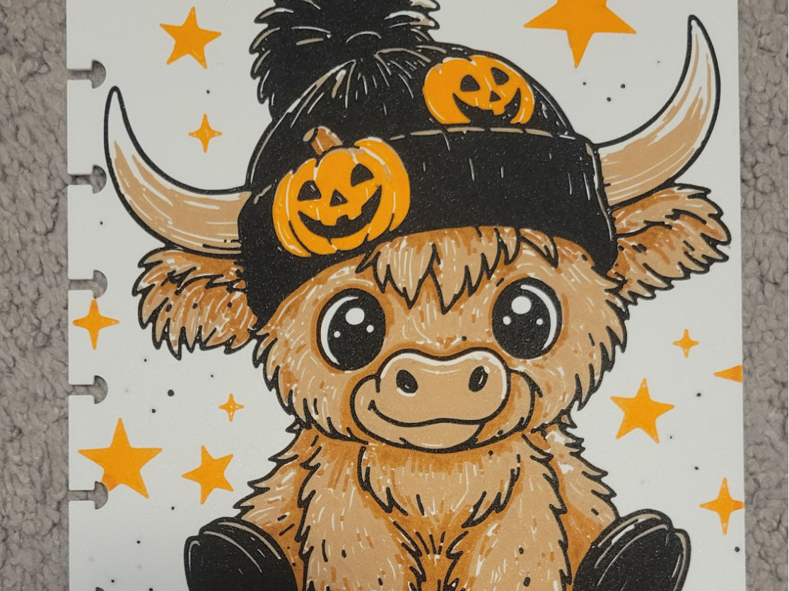 Halloween Highland Cow - 1