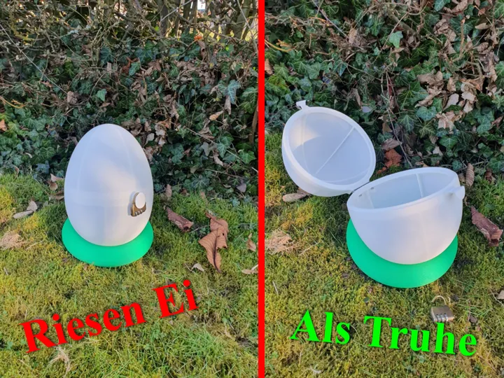 Riesen Osterei Schatztruhe