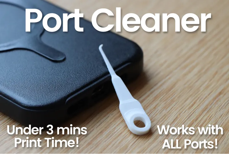 Phone Charger Port Cleaning Tool For Lint & Dust
