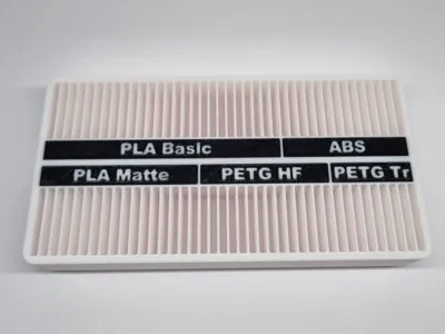 Swatch Box Insert for Bambu Filament Swatches FAZ029