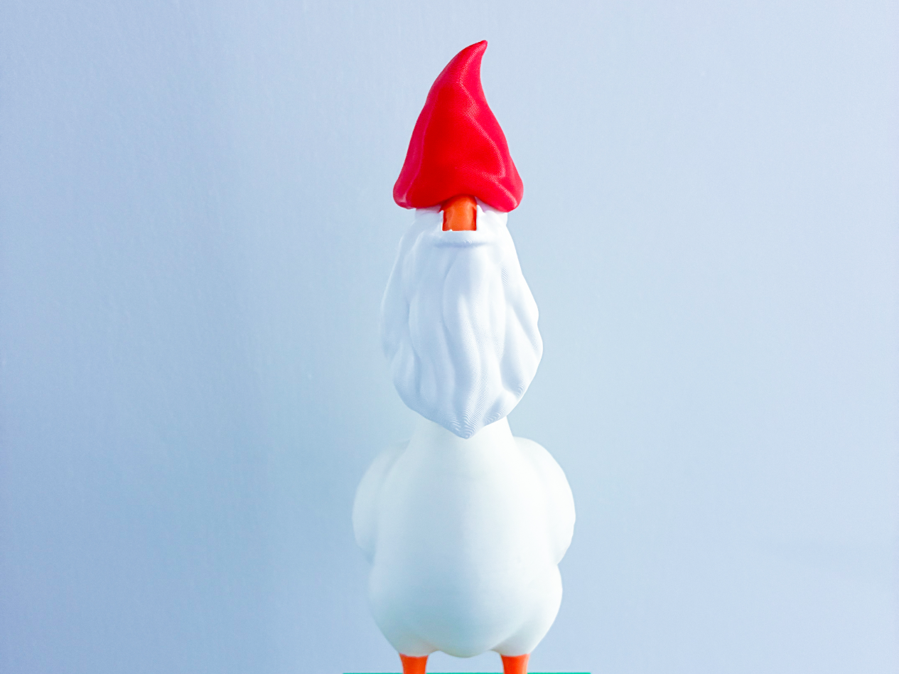 Gnome Hat and Beard Desk Goose Gear 3D model by EC3D