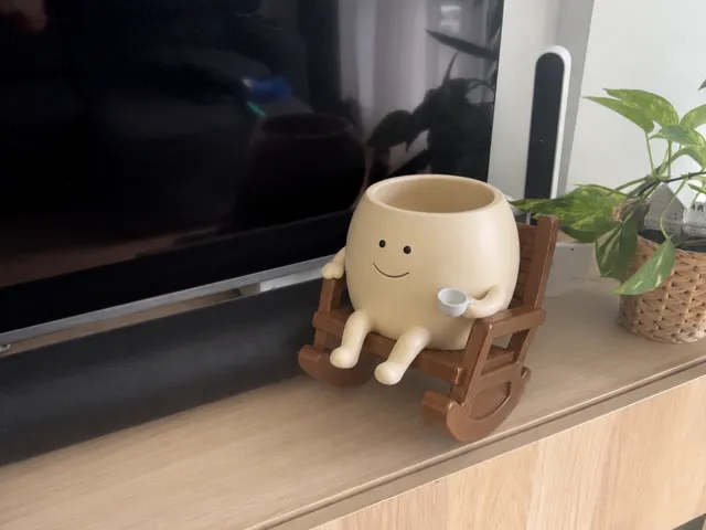 Cute Flower Pot with Coffee Cup