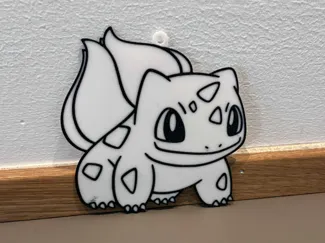 Balbasaur keychain black/white