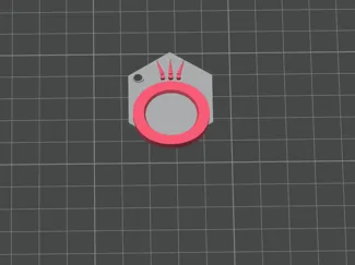 Pandora logo keychain