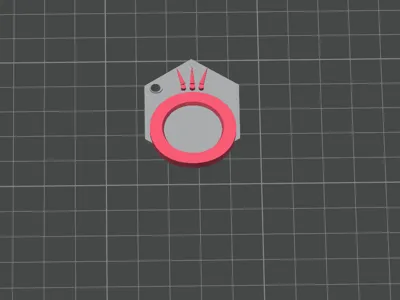 Pandora logo keychain
