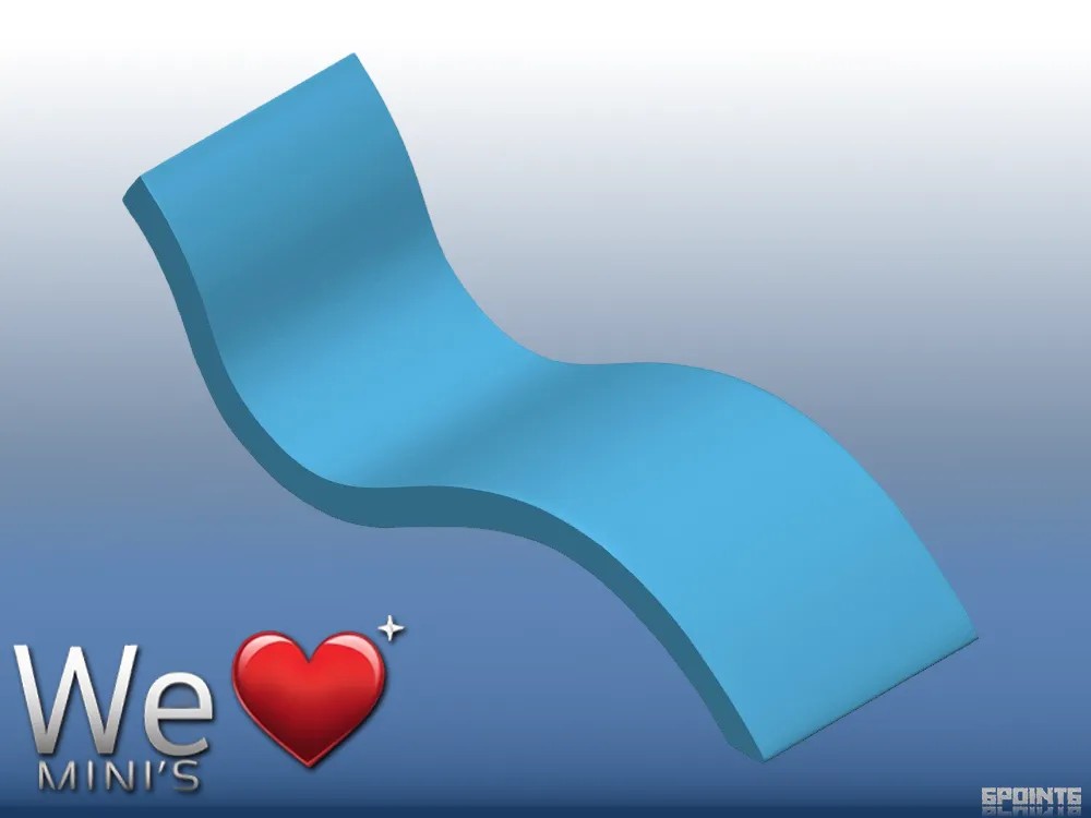 Modern Stone In-Pool Lounge Chair 1:12 1:18 1:6 - Free 3D Print Model ...