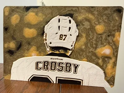 Sidney Crosby Chroma Canvas in Penguins Colors