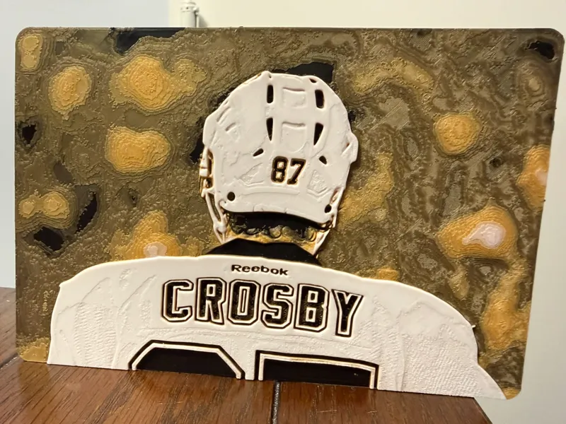 Sidney Crosby Chroma Canvas in Penguins Colors