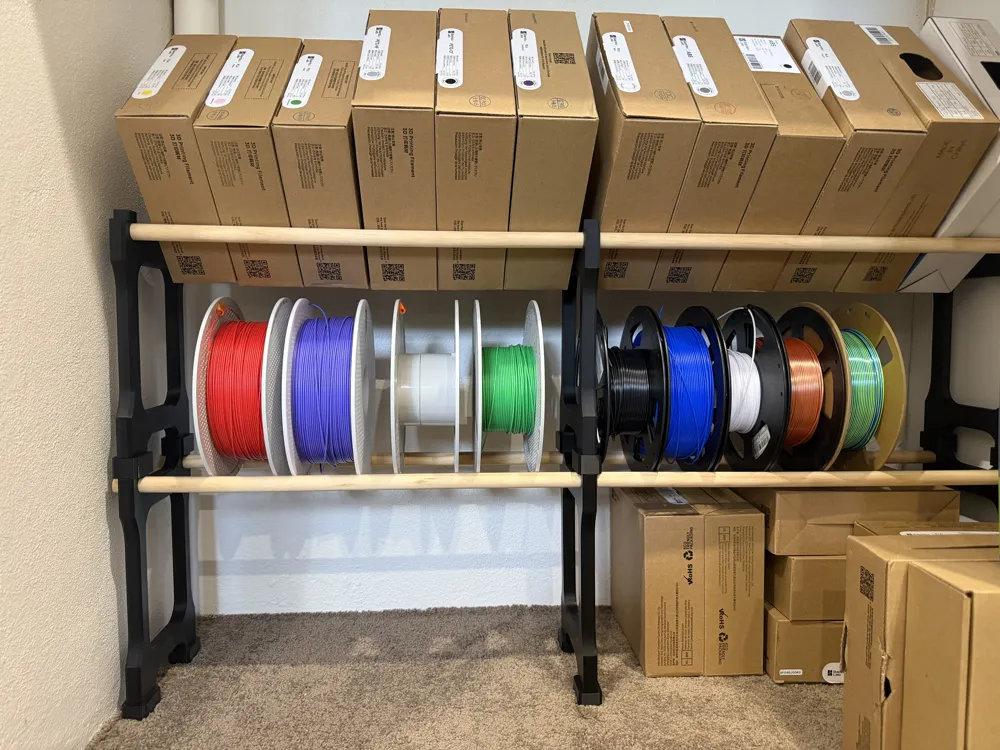 Sturdy Modular Spool Rack - Free 3D Print Model - MakerWorld