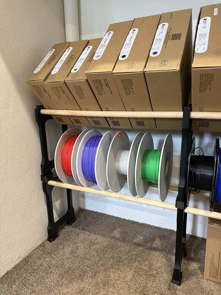 Sturdy Modular Spool Rack - Free 3D Print Model - MakerWorld