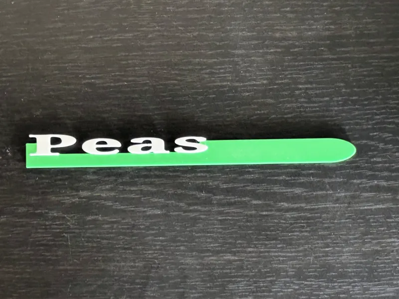 Peas Garden Marker