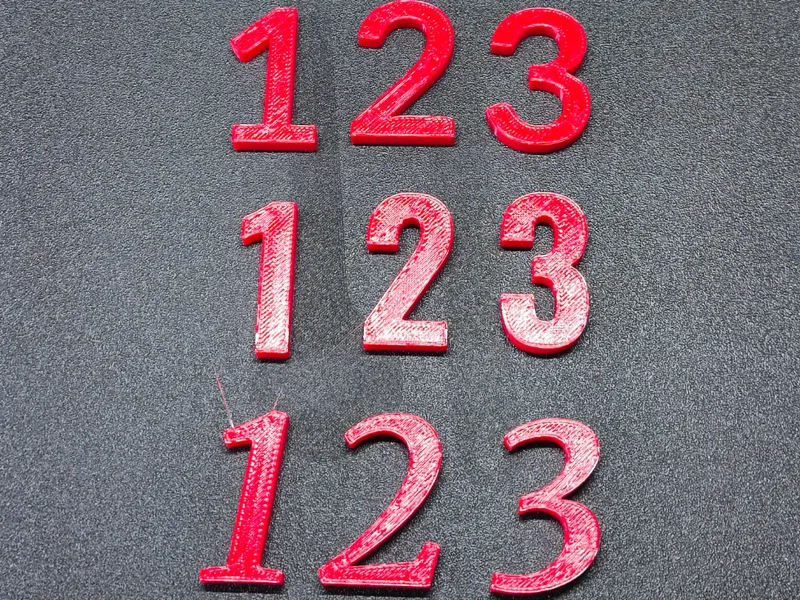 3D Printable Numbers Set (0-9) - 7 Font Styles