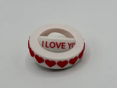Secret Message "I Love You" Valentine Gyro Fidget 