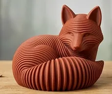 Letrero o emblema decorativo: Aura Collection – Ribbed Fox Japandi Autumn Decor — vista de referencia 3