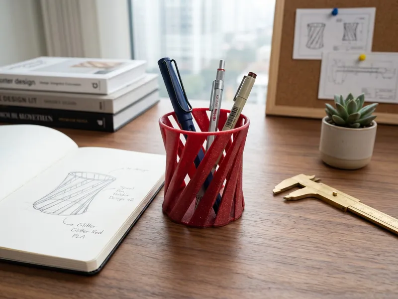 Spiral Pen Holder - Style Desk Organizer