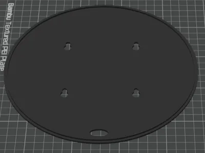 Circular LightBox Back With Holes