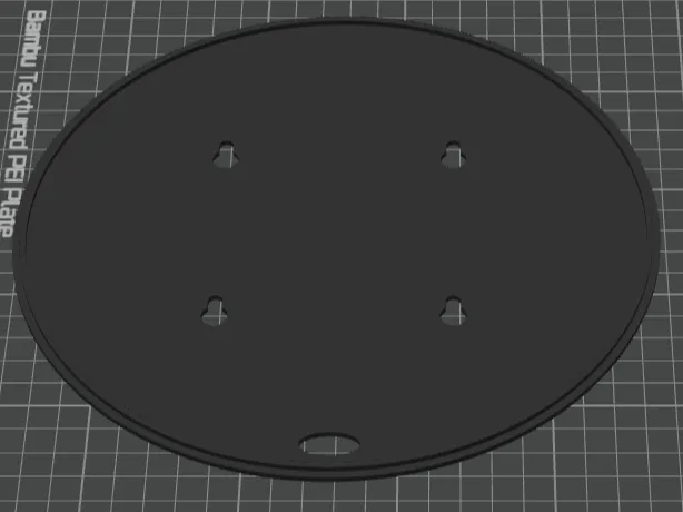 Circular LightBox Back With Holes