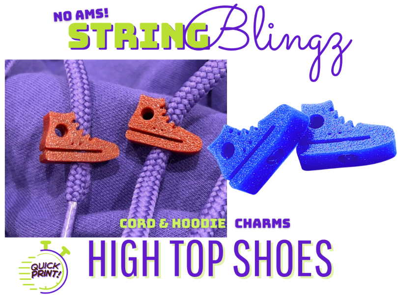 High Top Shoe StringBlingz | Hoodie Cord Charms