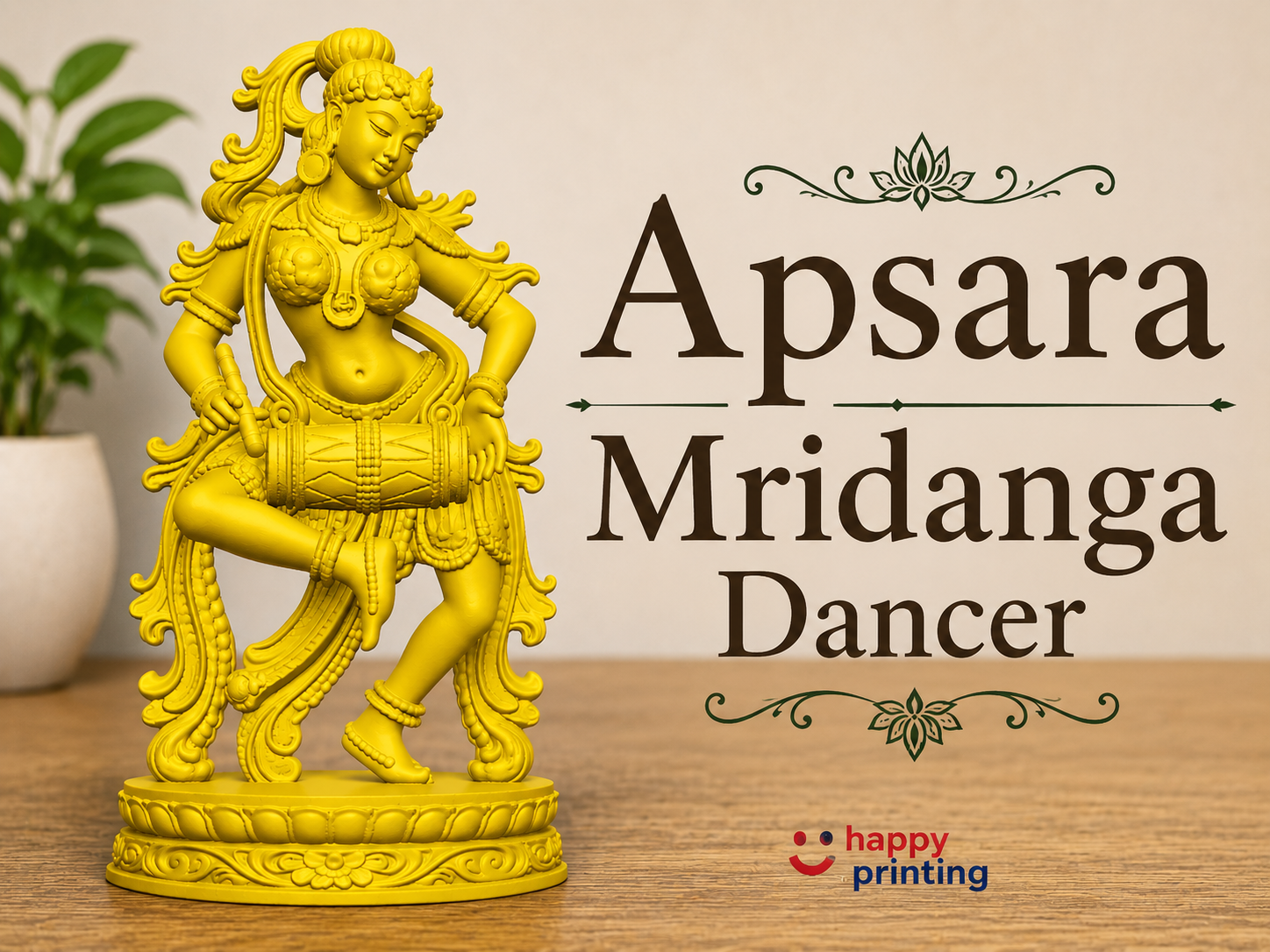 Apsara Mridanga Dancer | 3D Printing