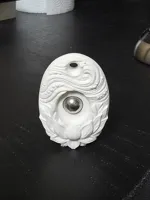 0.12mm layer, 3 walls, 27% infill (10mm steel ball)