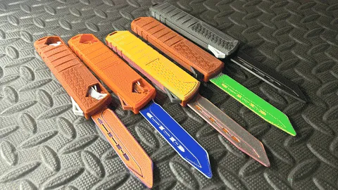 OTF Fidget Knife Over-Engineered and Upgradeable