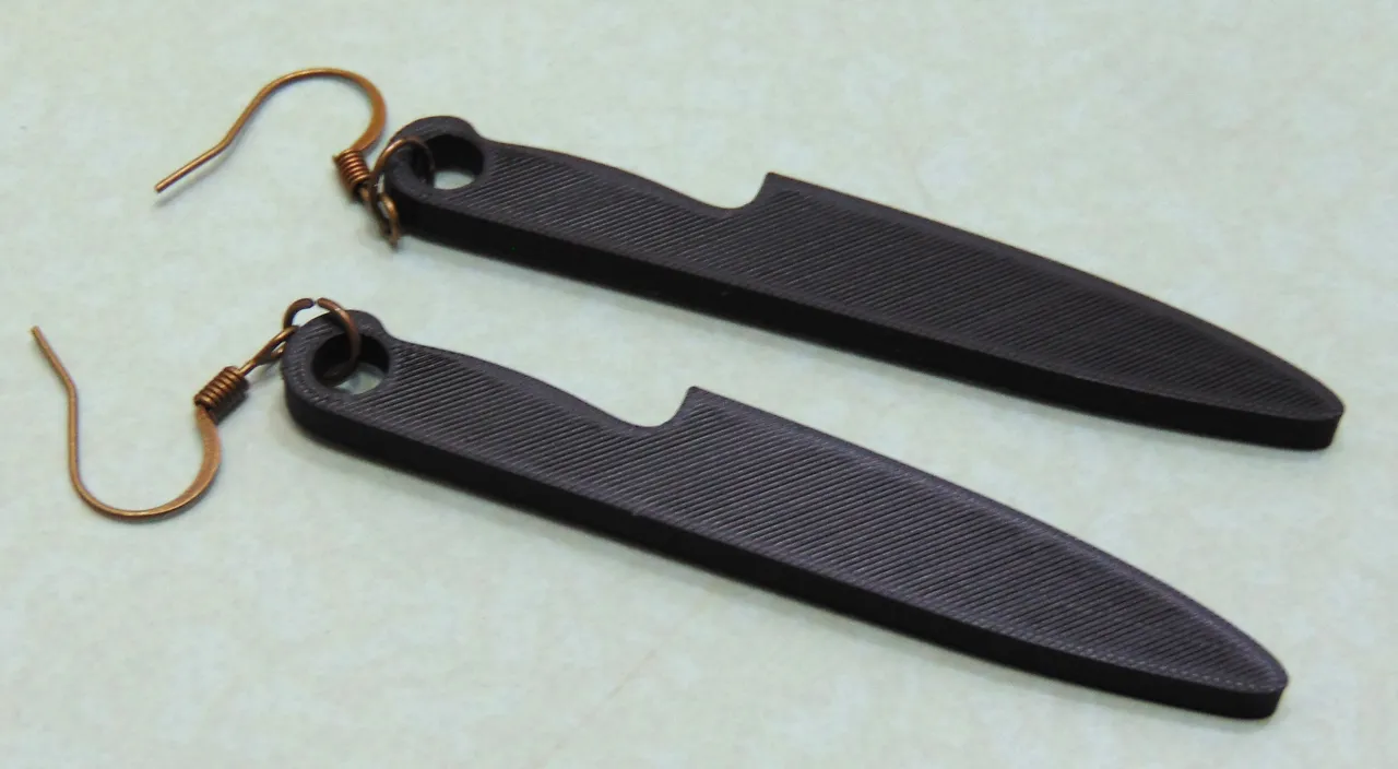 Halloween Earrings Bloody Knife Michael Myers view 4