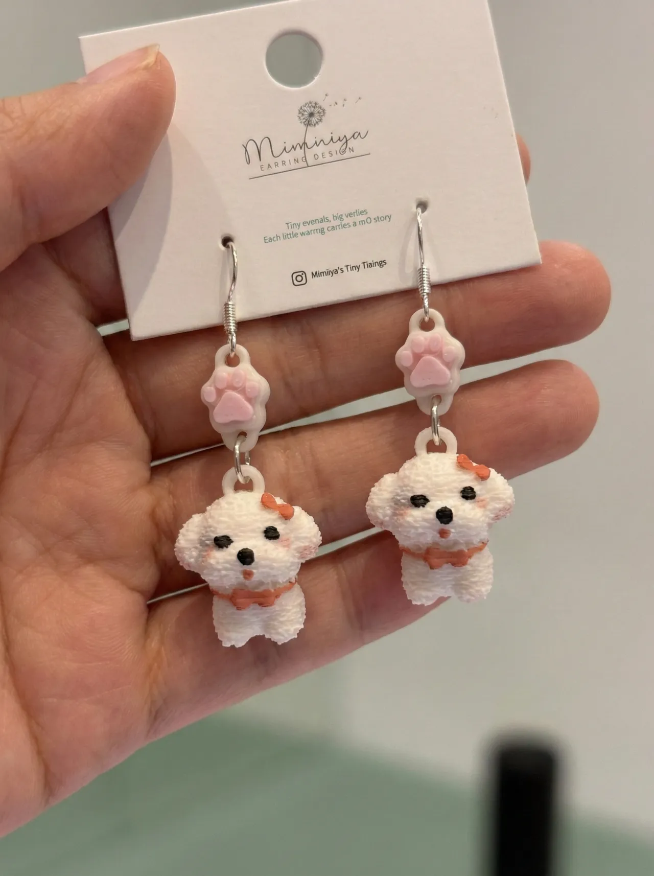 Pilot Puppy earring view 3