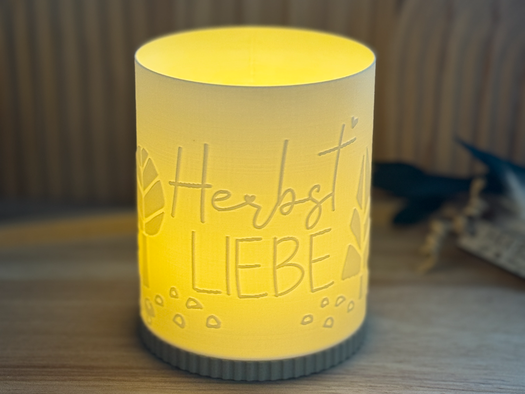 Windlicht Herbst Liebe 3D model