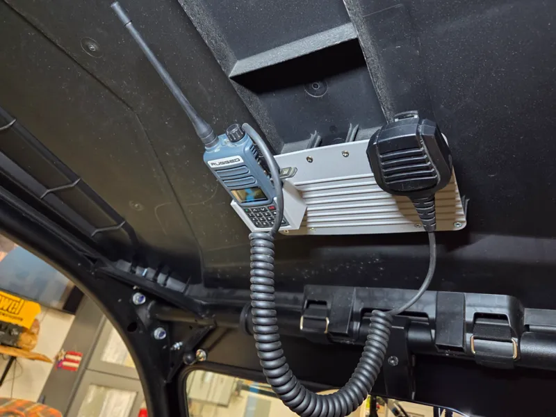 Handheld Rugged Radio Holder for Kawasaki KRX 1000