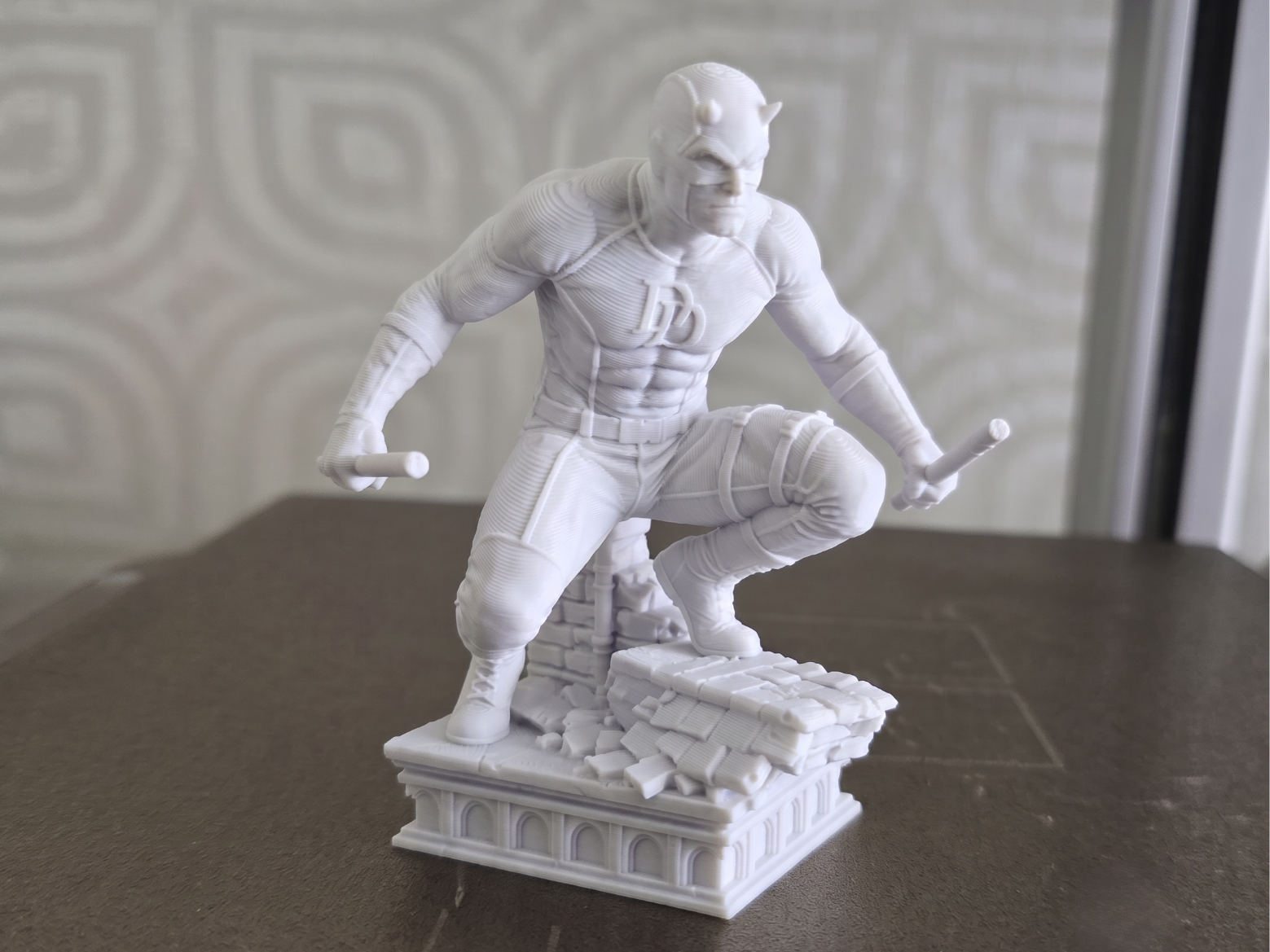 Daredevil Crouching Statue - Highly Detailed 3D