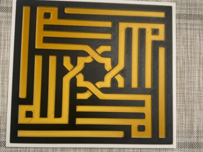 Allah Kufic Caligraphy