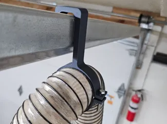 2 1/2in Dust Hose Hanger for garage door track