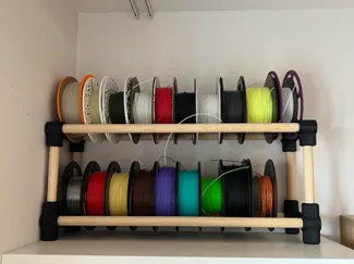 Light and Fast Modular Filament Spool Rack 24mm