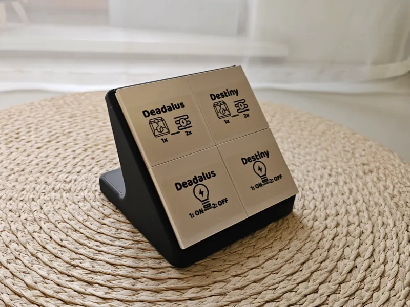 Zigbee 4 gang Scene Switch Desk Stand