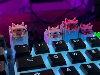Axolotl Bucket Keycap