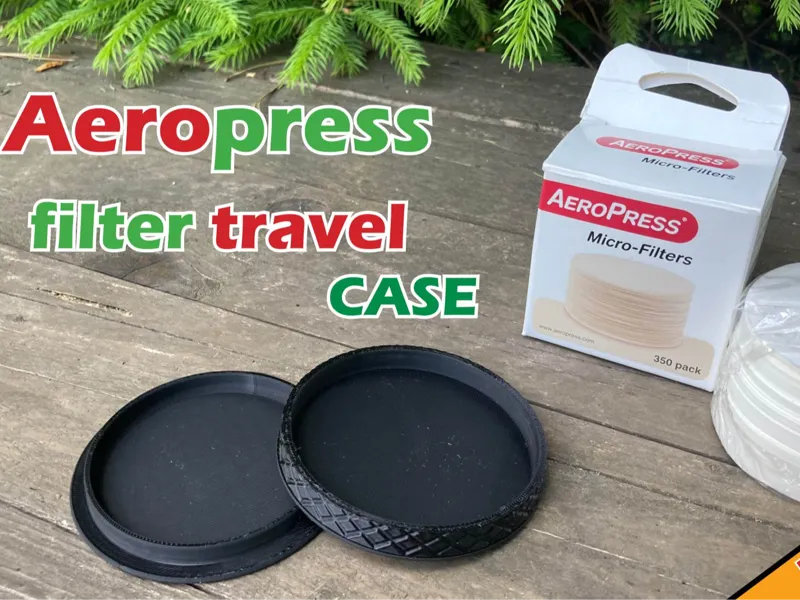 Aeropress filter travel case