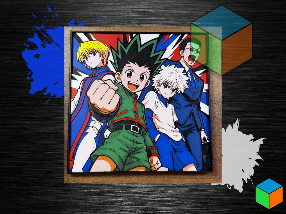 Accesorio para filamento: Hunter x Hunter - Gon, Killua, Kurapika & Leorio. Referencia del modelo original.