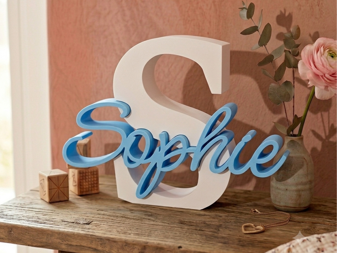 3D Name Sophie | Letter S | 3d printed