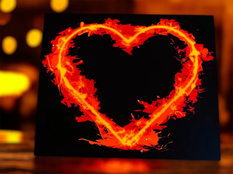 Herz Valentin Licht Box